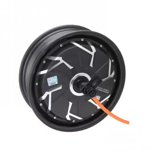QS Motor 12x3.5 inch 6000W260 50H V4 Electric Motorcycle High Efficiency Hub Motorpicture2