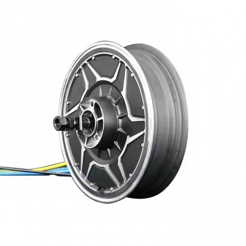 QSMOTOR 12inch 20KW 268 85H V5 80-120kph Electric Motorcycle Hub Motorpicture4
