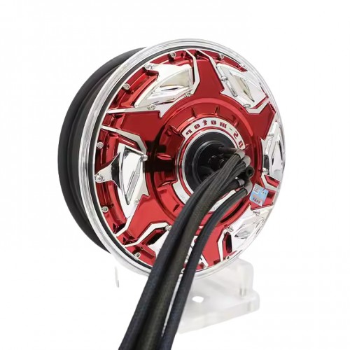 QSMOTOR 12inch 20KW 268 85H V5 80-120kph Electric Motorcycle Hub Motorpicture5
