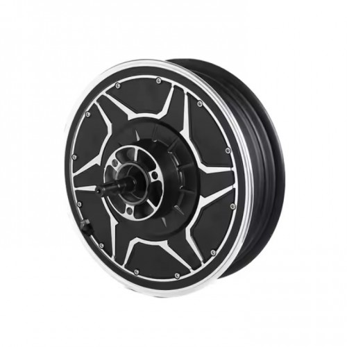 QSMOTOR 12 inch 9000W 268 60H V5 80-120kph Electric Motorcycle Hub Motorpicture4