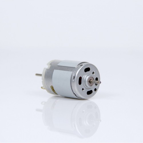 380 micro reduction motor DC double output shaft motor 12V brush suction pump air pump with fan blade micro motorpicture4