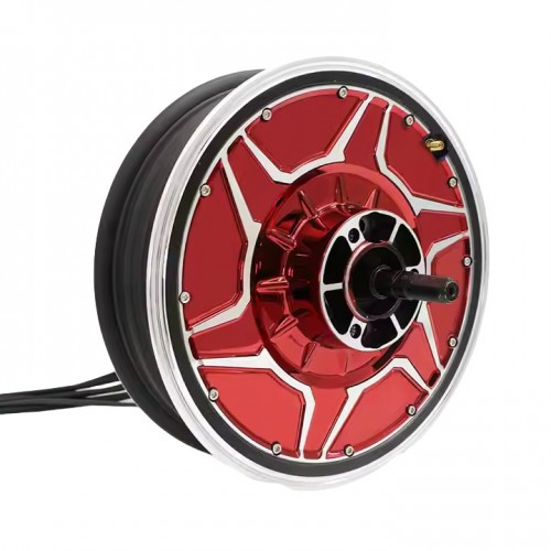 QSMOTOR 12 inch 9000W 268 60H V5 80-120kph Electric Motorcycle Hub Motor