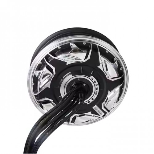 QSMOTOR 12 inch 9000W 268 60H V5 80-120kph Electric Motorcycle Hub Motorpicture3