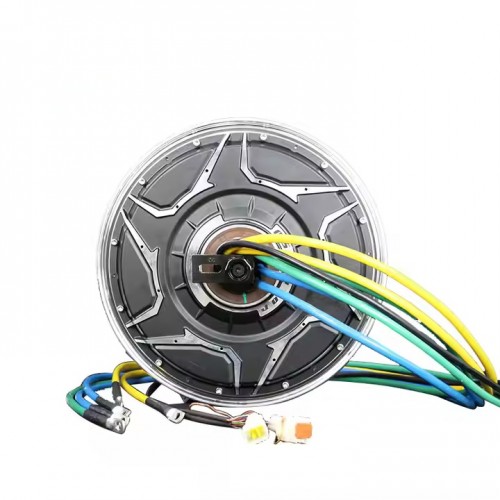 QSMOTOR 12 inch 3000W 268 40H V5 80-110kph Electric Motorcycle Hub Motorpicture2
