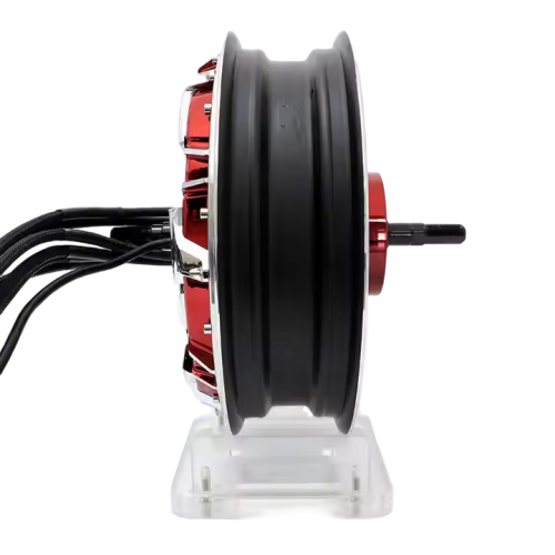 QSMOTOR 12 inch 3000W 268 40H V5 80-110kph Electric Motorcycle Hub Motorpicture5