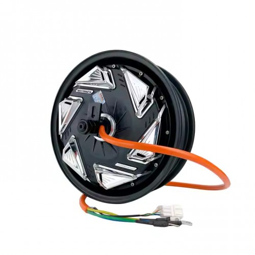 QSMOTOR 12inch 2000W 205 V1 48V - 96V BLDC Hub Motor Scooter Motorpicture3