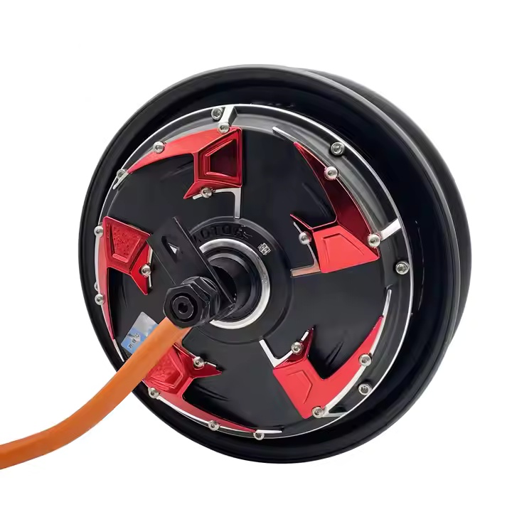 QSMOTOR 10 inch 4000W 205 V4 48V - 96V BLDC Hub Motor Electric Scooter Motor