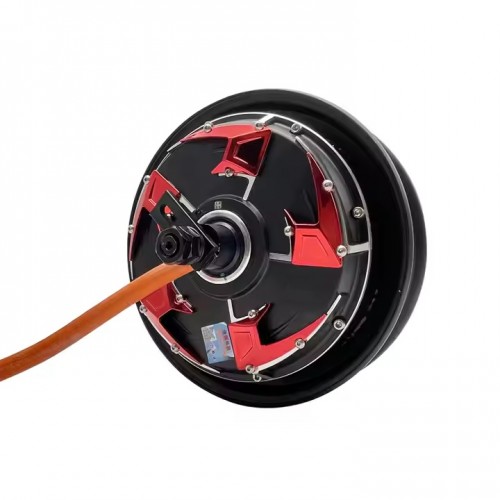 QSMOTOR 10 inch 3000W 205 V1 48V - 96V BLDC Hub Motor Electric Scooter Motorpicture2