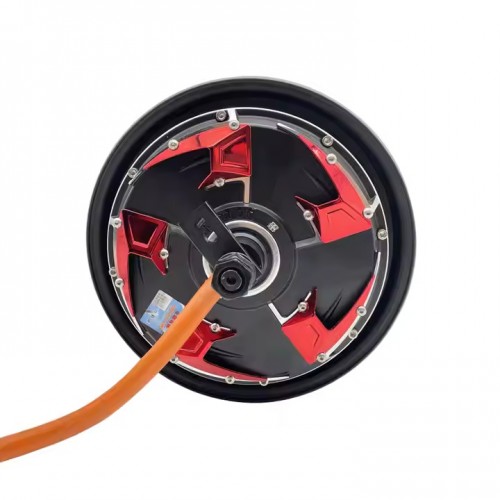 QSMOTOR 10 inch 3000W 205 V1 48V - 96V BLDC Hub Motor Electric Scooter Motorpicture3