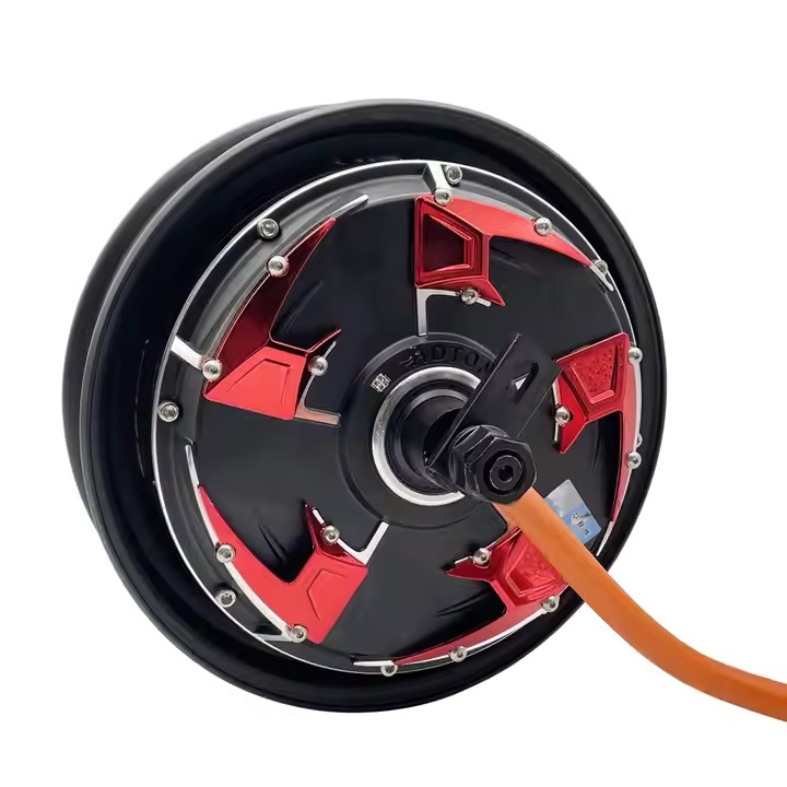 10 inch 3000W 205 V4 48V - 96V BLDC Hub Motor Electric Scooter Motor