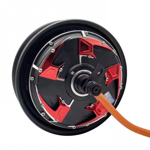 10 inch 3000W 205 V4 48V - 96V BLDC Hub Motor Electric Scooter Motor