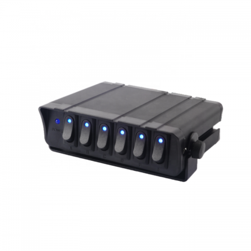 SUV RV ATV UTV 4x4 4WD 8 Gang LED Rocker Switch For Auto Automotive Lights Car Marine Boat Truck Blue Light Toggle Switch