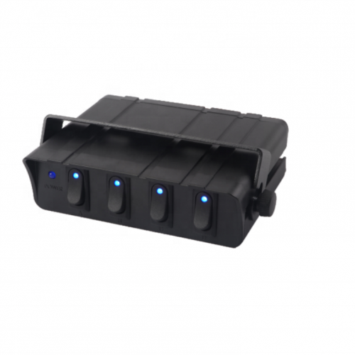 SUV RV ATV UTV 4x4 4WD 8 Gang LED Rocker Switch For Auto Automotive Lights Car Marine Boat Truck Blue Light Toggle Switchpicture5