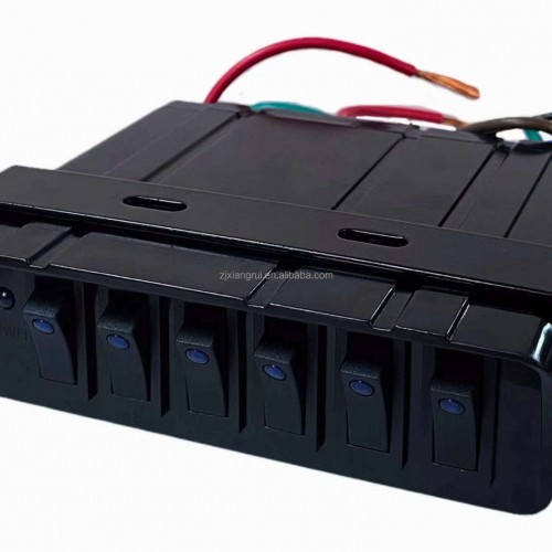 SUV RV ATV UTV 4x4 4WD 8 Gang LED Rocker Switch For Auto Automotive Lights Car Marine Boat Truck Blue Light Toggle Switchpicture6
