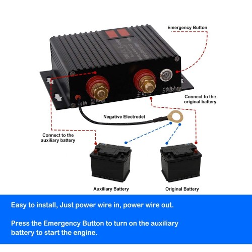VSR Voltage Sensitive Relay Intelligent Dual Battery Isolator Kit for Car, Truck, RV 250 AMP Battery Isolator Universal 12V-24Vpicture3