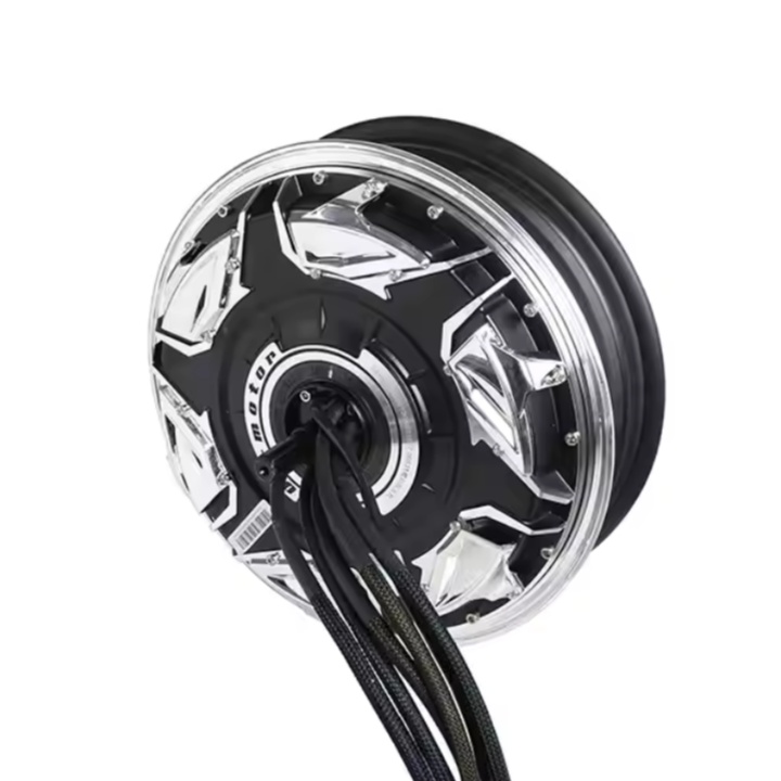 QSMOTOR 12 inch 9000W 268 60H V5 80-120kph Electric Motorcycle Hub Motor