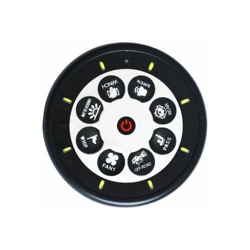 RGB LED Lights Toggle Momentary Pulsed Wireless Control Relay System 8 Gang Switch Panel for Truck SUV UTV ATV Marine RV Ca