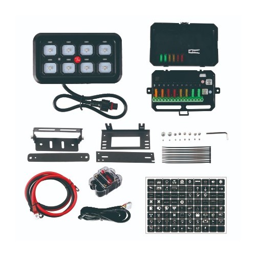 8 Gang 12V 7 Color Backlight Waterproof IP68 Smart Control Panel ABS Material Solenoid Combination Premiumpicture5